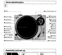 Technics SL-1200MK2 SL-1210MK2 Turntable OWNER’S MANUAL and SERVICE MANUAL