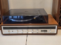 RARE Pioneer C-5600D Compact Turntable System W/Matching Powered Speakers – READ