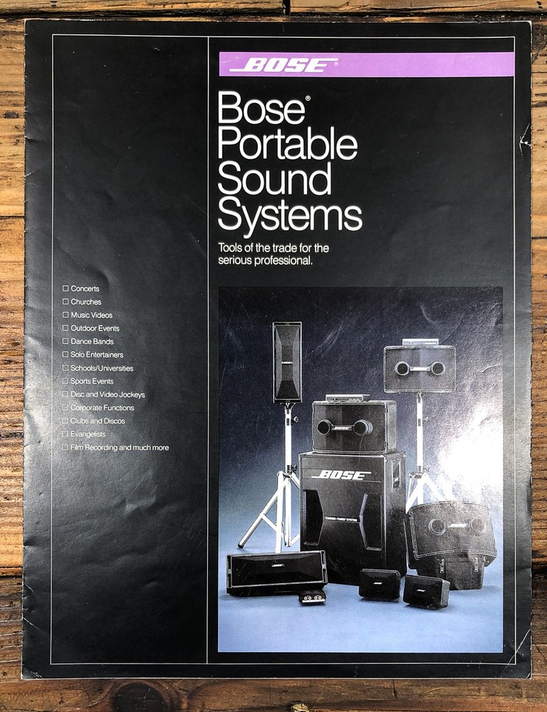 Bose Model 802 402 302 101 Speaker Dealer Brochure *Original*