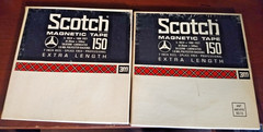 2 Scotch Magnetic Tape 150 7″ X 1800′ Reel to Reel ROCK N ROLL Recordings used