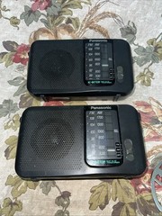 2 Vintage – Panasonic AM/FM Portable 8″ Radio, RF-544 AC See Notes! Works! NB3