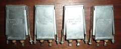 4 Aerovox Oil Capacitors 1.0uf @ 400VDC w/ Mounts