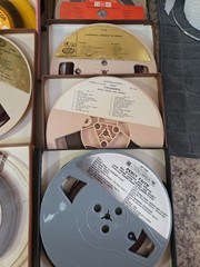 Lot Of 10 Vintage Reel To Reels Still In Boxes.