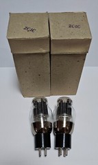 2c4c Svetlana tubes 60’s NOS OTK Matched pair 2s4s 2a3 ~ad1 45 re604 px4 yo186