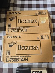 Lot 23 SONY BETAMAX L-750 (L-750BT) HI-PACKING BETA VIDEO CASSETTES 222m NEW
