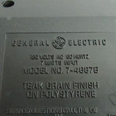 General Electric AM FM Weather TV Alarm Clock Radio Model 7-4687B Tested Vintage