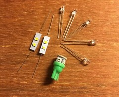 LED LAMP KIT-KR-5030 KR-6030 KR-5330 KR-6330(8v-GREEN)DIAL METER/Kenwood STEREO