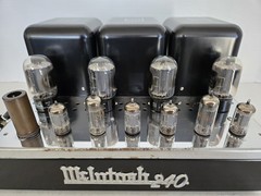 Vintage McIntosh MC240 Vacuum Tube Amplifier Serviced & Recapped Works Well!