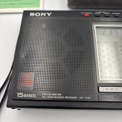 SONY ICF-7700 RADIO 15 BANDS FM/LW/MW/SW PLL SYNTHESIZED RECEIVER READ