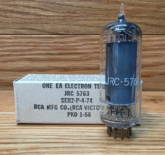 RCA JRC 5763 Vacuum Tube Tested NOS/NIB Slanted [] Getter