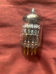 PAIR –Philips E180F 6688 Special Quality Gold Pin– Mullard Factory