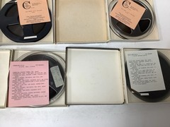 VTG 1980-81 Radio Show Reel to Reel Lot Black Beat Powerline Cue Sheets Not Test