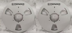 One Pair 10.5” silver Pioneer Tape reel High Quality Aluminum Take Up Reel