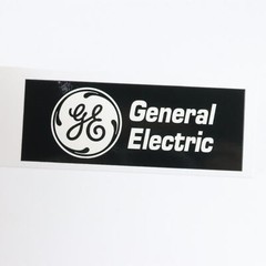 GE logo badge 3D Sticker Decal waterproof 108mm(4.25″)X40mm(1.57″)BLACK