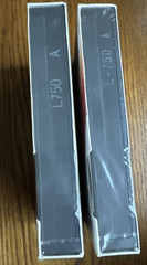 2 Sony Dynamicron ES Beta L-750 Tape Factory Sealed Blank Cassettes