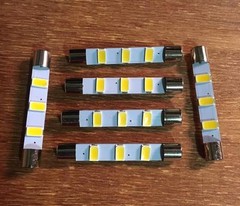 (10) WARM WHITE 41MM-LED LAMPS/6.3V/MR66-MR67-MR78-MR73-DIAL/ McIntosh Lights