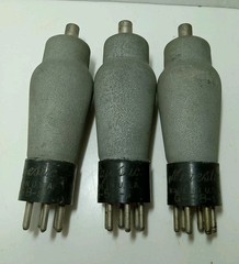 Lot Of 3 Majestic Engraved base G58S Radio/Audio Shielded Tubes, Untested