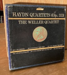 4 track 7 1/2 IPS Reel to Reel Haydn Quartets (Op.33) The Weller Quartet 2 tapes