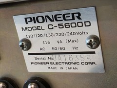 RARE Pioneer C-5600D Compact Turntable System W/Matching Powered Speakers – READ