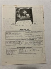 Vintage Sams Photofact Schematic 9-1972 CATALINA MODEL 122-3045A