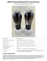 Matched Pair Ken-Rad JAN-CKR-6B4G Black Glass G5 Power Tubes eTracer Tested