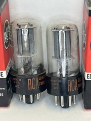 (2) MATCHED 6SN7GTB Tubes Pair RCA Test STRONG TV-7 D/U Tested