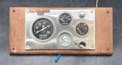 Vintage Chrysler Marine 8 Stewart Warner Boat Gauge Panel, Untested