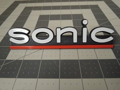 New Sonic Speaker Genuine 6″ Wide Replacement Plastic Logo Nameplate