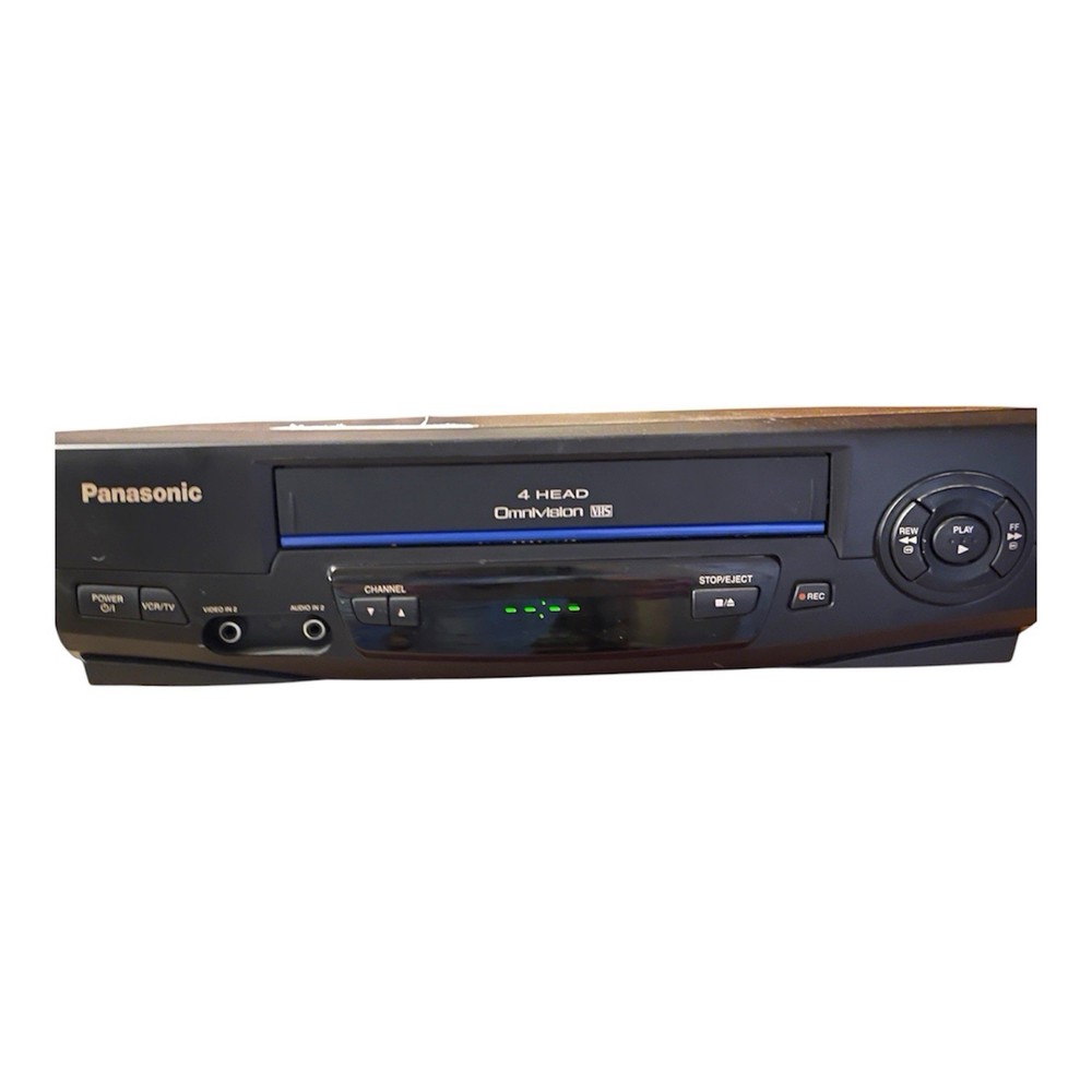 Panasonic Omnivision PV-V4021 Blue Line 4-Head VHS VCR Player No Remote Tested