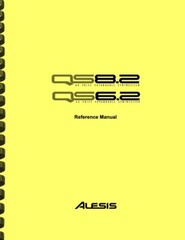 Alesis QS 8.2 6.2 Synthesizer Keyboard REFERENCE MANUAL