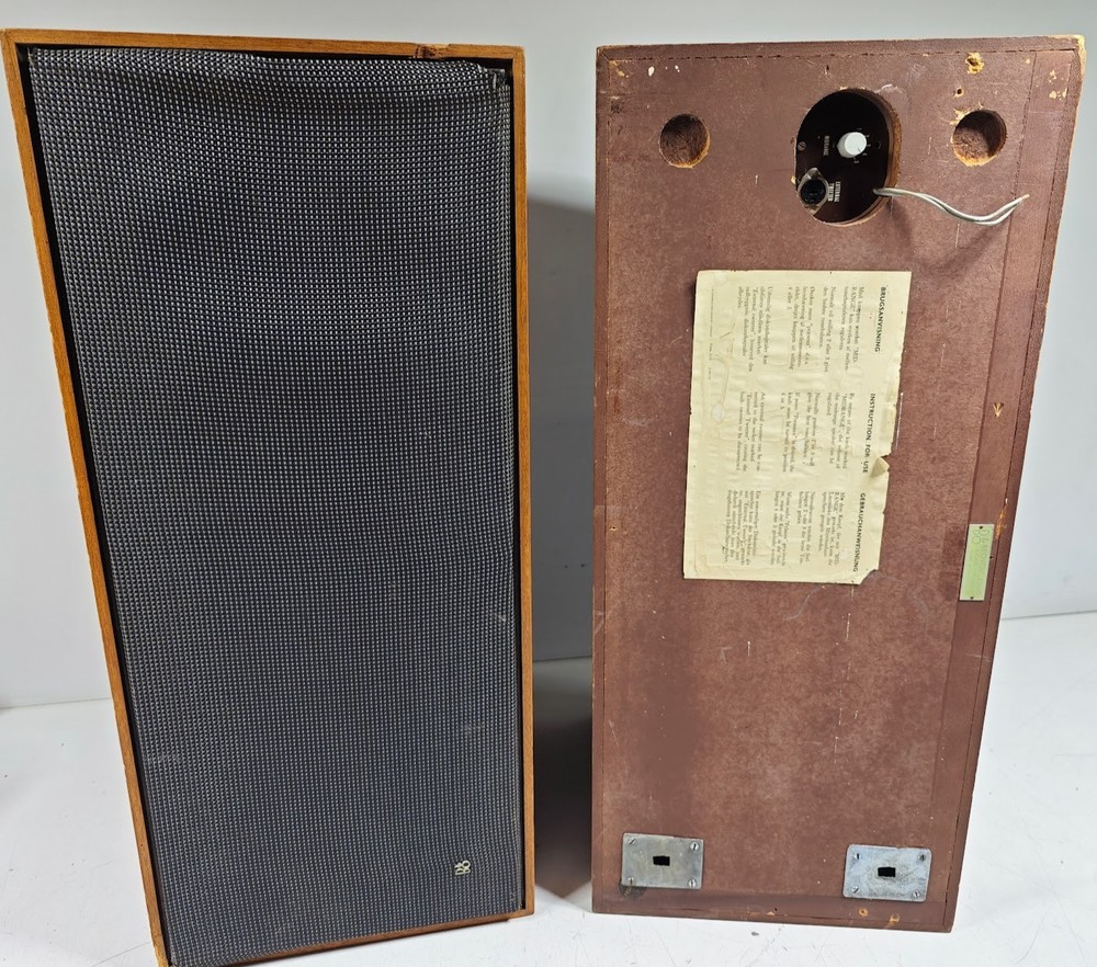 Pair Bang and Olufsen Beovox 1500 Speakers – Used, Working Has Scratches