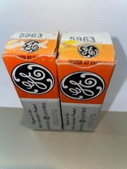 Pair of 5963 GE tubes, new