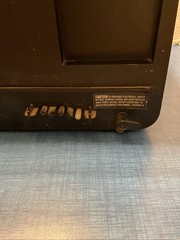 Vintage RCA 9″ Portable TV Black & White Analog 1980’s Retro