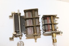 SET OF 3 – DRAKE TR‑4C – AIR‑VARIABLE CAPACITORS — ORIGINAL TRW & JOHNSON PARTS