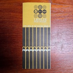 VINTAGE LESLIE SPEAKERS ORGAN SPEAKER INFORMATIONAL BROCHURE