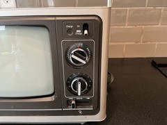 VTG Panasonic Portable B&W CRT Television #TR-779A -Retro 1983 – TESTED, WORKING
