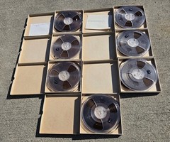 Lot Of 7 Vtg AMPEX 631 Precision Magnetic Reel To Reel Tape ESTATE SALE FIND