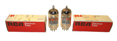 RCA 6922 E88CC Gold Pins Gray Plate Large O-Getter NOS Tested and Good in Boxes