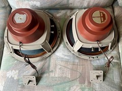 Jensen Heathkit AS-27 12-inch Triaxial (3-way) Loudspeakers Drivers – Rare Pair!