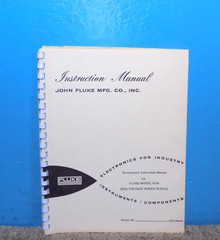Fluke 415A High Voltage Power Supply Instruction Manual OEM 1967