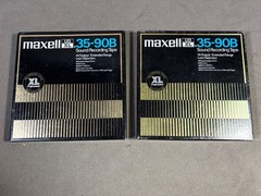 Lot 2 Maxell UD XL 35-90B 7″ Reel-to-Reel Recording Tapes Hi-Output Bulk Erased