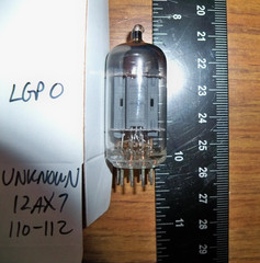 Strong Unknown USA Long Gray Plate O Getter 12AX7 / ECC83 Tube