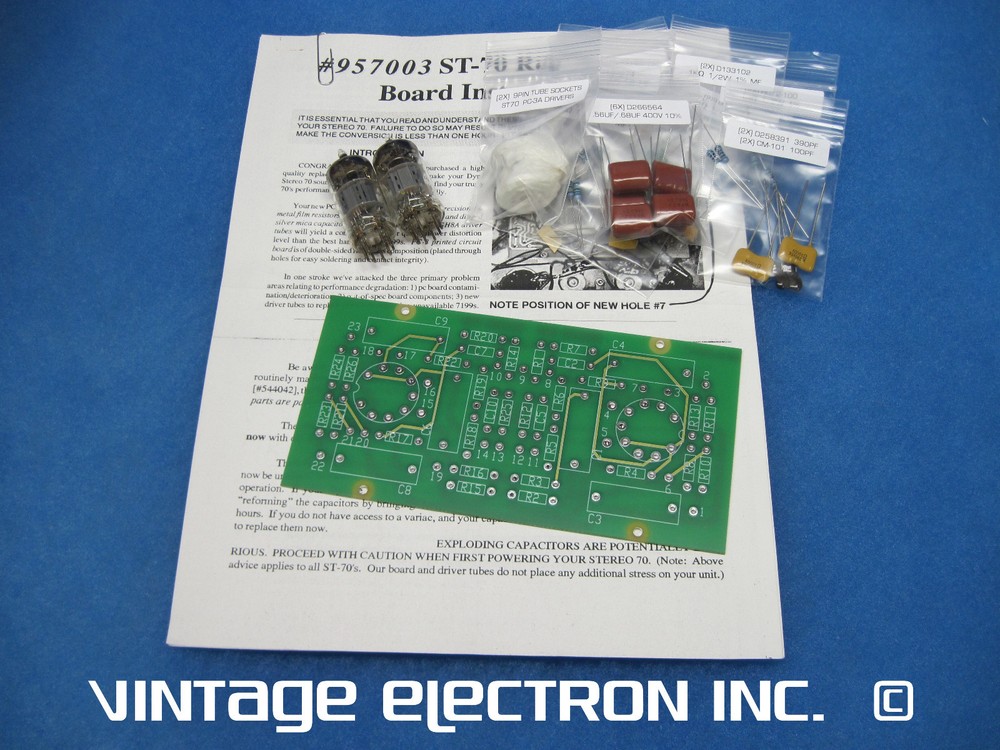 SOUND VALVES / DYNACO 6GH8A Driver Board COMPLETE KIT (STEREO 70, ST70, ST-70)