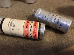 (20) Sprague, Mallory. Multi Section Can Capacitors (Many Pairs 250 To 100v).