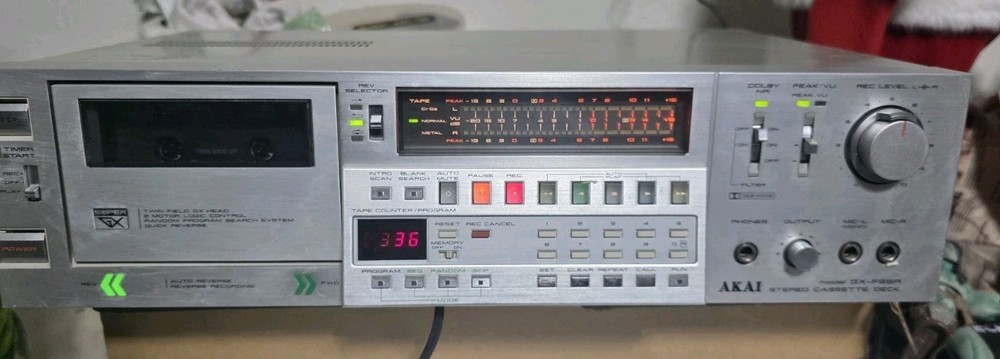 Rare Akai GX-F66R Cassette Deck Japan Powers On.. Read Details