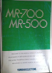 YAMAHA MR-500 MR-700 Keyboard Owners Manual Original