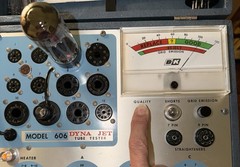 Pair TESLA Labeled ARS EL34 6CA7 Tubes Overlapping “O” Getters Matched For GM