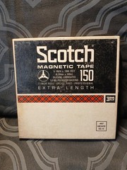 Vintage Scotch Magnetic Tape 150 1/4″ X 1800′ Used Pre Recorded Music