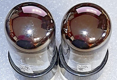 Pair 6SN7GTB Channel Master NOS gray ladder plate/top D getter Tubes, Japan