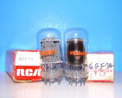 6GF7A NOS 2 RCA radio audio amplifier vintage vacuum tubes valves tested 6GF7